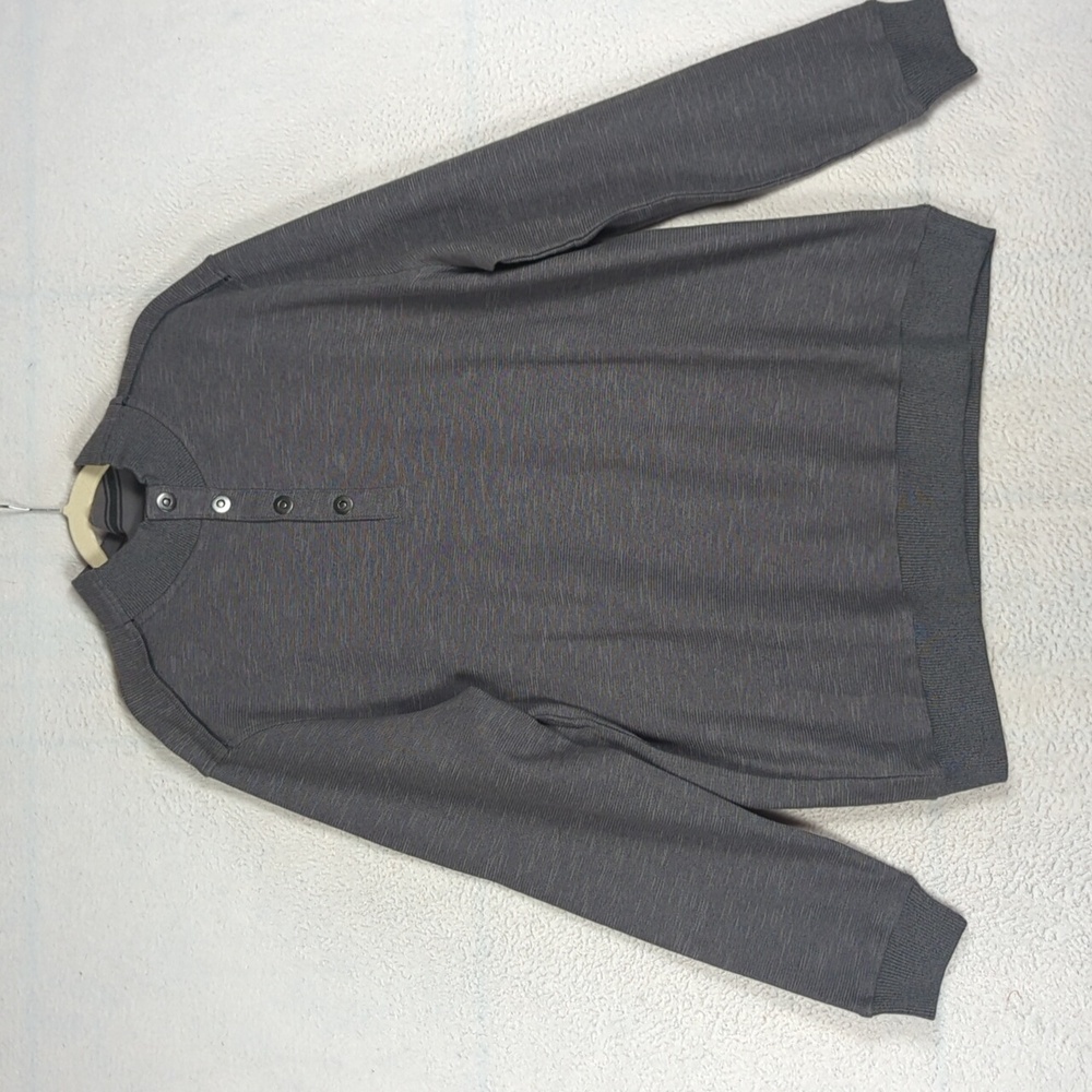 Hathaway Men's Grey Mock‎ Neck Casual Sweater Size XL